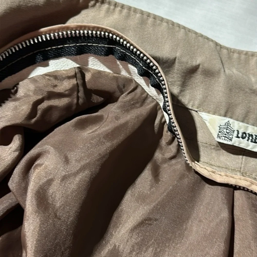 Vintage London Fog 2pc‎ jacket khaki removable zip liner women’s size 5/6 (1716) - Picture 4 of 14